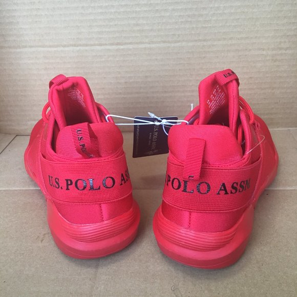 U.S. POLO ASSN. Women's Red & Black Pacer Low-top - Picture 4 of 9